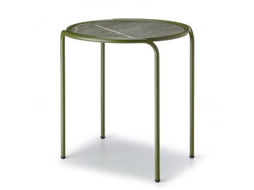 DRESS_CODE - Round painted metal and HPL coffee table by SCAB DESIGN - view 3